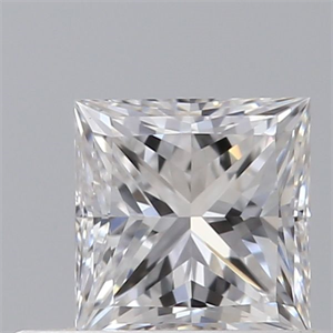 Picture of Natural Diamond 0.40 Carats, Princess with  Cut, D Color, VS2 Clarity and Certified by GIA