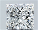 Natural Diamond 1.21 Carats, Princess with  Cut, G Color, VS1 Clarity and Certified by GIA