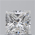 Natural Diamond 0.80 Carats, Princess with  Cut, E Color, VS2 Clarity and Certified by GIA
