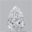 Natural Diamond 0.70 Carats, Pear with  Cut, D Color, VS2 Clarity and Certified by GIA