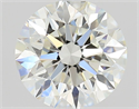 Natural Diamond 0.60 Carats, Round with Excellent Cut, J Color, VVS2 Clarity and Certified by GIA