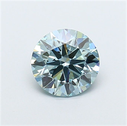 Picture of Lab Grown Diamond 1.54 Carats, Round with Ideal Cut, Fancy Intense Blue Color, VS1 Clarity and Certified by IGI