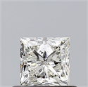 Natural Diamond 0.50 Carats, Princess with  Cut, J Color, VS1 Clarity and Certified by GIA