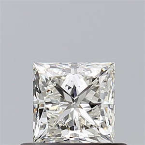 Picture of Natural Diamond 0.50 Carats, Princess with  Cut, J Color, VS1 Clarity and Certified by GIA