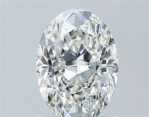 Picture of Natural Diamond 1.02 Carats, Oval with  Cut, G Color, VVS1 Clarity and Certified by GIA