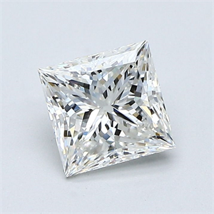Foto Diamante Natural 1.03 quilates, Princesa , Color H, claridad VS2 y certificado GIA de
