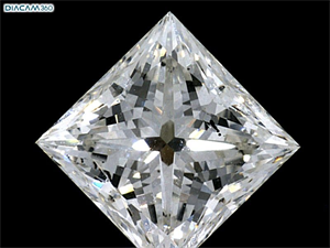 Picture of Natural Diamond 1.77 Carats, Princess with  Cut, I Color, SI1 Clarity and Certified by GIA