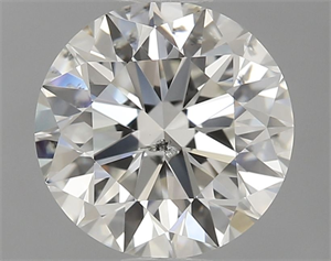 Picture of Natural Diamond 1.07 Carats, Round with Excellent Cut, I Color, SI2 Clarity and Certified by GIA