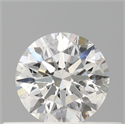 Natural Diamond 0.42 Carats, Round with Excellent Cut, F Color, SI2 Clarity and Certified by GIA