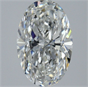 Natural Diamond 2.50 Carats, Oval with  Cut, G Color, VS2 Clarity and Certified by GIA