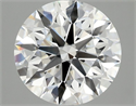 Lab Grown Diamond 3.04 Carats, Round with Excellent Cut, E Color, VVS2 Clarity and Certified by IGI