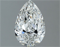Diamante Natural 1.00 quilates, De pera , Color H, claridad VS1 y certificado GIA