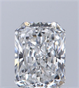 Natural Diamond 0.38 Carats, Radiant with  Cut, F Color, IF Clarity and Certified by GIA