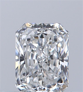 Picture of Natural Diamond 0.38 Carats, Radiant with  Cut, F Color, IF Clarity and Certified by GIA