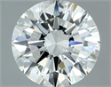 Natural Diamond 2.50 Carats, Round with Excellent Cut, H Color, IF Clarity and Certified by IGI