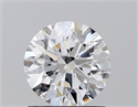 Lab Grown Diamond 1.09 Carats, Round with Ideal Cut, D Color, VS1 Clarity and Certified by IGI