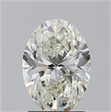 Natural Diamond 2.01 Carats, Oval with  Cut, K Color, VS1 Clarity and Certified by GIA