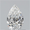Diamante Natural 0.50 quilates, De pera , Color F, claridad VVS2 y certificado GIA
