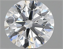 Natural Diamond 0.70 Carats, Round with Excellent Cut, F Color, VVS2 Clarity and Certified by GIA