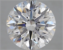 Lab Grown Diamond 5.39 Carats, Round with Ideal Cut, D Color, VVS1 Clarity and Certified by IGI