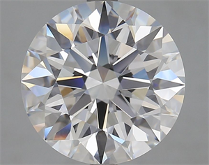 Picture of Lab Grown Diamond 5.39 Carats, Round with Ideal Cut, D Color, VVS1 Clarity and Certified by IGI