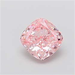 Picture of Lab Grown Diamond 1.53 Carats, CUSHION MODIFIED with  Cut, Fancy Intense Pink Color, VS1 Clarity and Certified by IGI