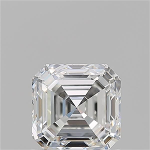 Foto Diamante Natural 1.02 quilates, Asscher , Color F, claridad VVS2 y certificado GIA de