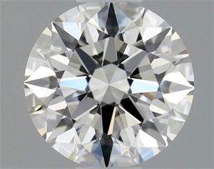 Picture of Natural Diamond 0.40 Carats, Round with Excellent Cut, F Color, IF Clarity and Certified by GIA