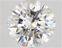 Natural Diamond 2.74 Carats, Round with Excellent Cut, H Color, VVS1 Clarity and Certified by GIA