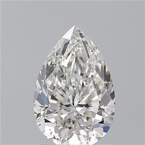 Picture of Natural Diamond 1.70 Carats, Pear with  Cut, G Color, SI2 Clarity and Certified by GIA