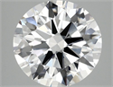 Lab Grown Diamond 3.10 Carats, Round with Ideal Cut, E Color, VS1 Clarity and Certified by IGI