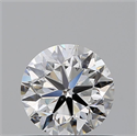 Natural Diamond 0.70 Carats, Round with Very Good Cut, F Color, SI1 Clarity and Certified by GIA