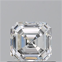 Natural Diamond 0.71 Carats, Asscher with  Cut, G Color, VS2 Clarity and Certified by GIA