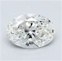 Natural Diamond 1.21 Carats, Oval with  Cut, G Color, VS1 Clarity and Certified by GIA
