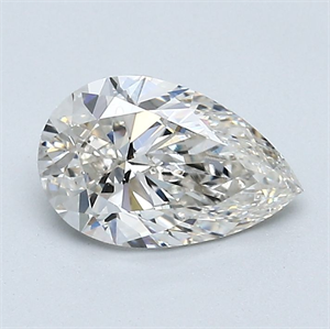 Picture of Natural Diamond 1.01 Carats, Pear with  Cut, I Color, VS2 Clarity and Certified by GIA