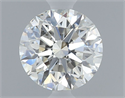 Natural Diamond 0.59 Carats, Round with Excellent Cut, H Color, SI1 Clarity and Certified by GIA