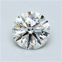 Natural Diamond 0.80 Carats, Round with Excellent Cut, J Color, SI1 Clarity and Certified by GIA
