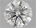 Natural Diamond 0.75 Carats, Round with Excellent Cut, G Color, SI2 Clarity and Certified by GIA