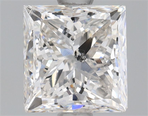 Foto Diamante Natural 1.50 quilates, Princesa , Color G, claridad SI2 y certificado GIA de