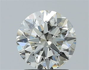 Foto Diamante Natural 1.51 quilates, Redondo , Color L, claridad SI2 y certificado GIA de