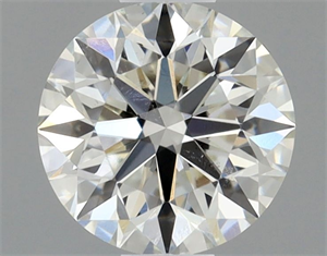 Picture of Natural Diamond 0.50 Carats, Round with Excellent Cut, I Color, SI1 Clarity and Certified by GIA