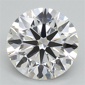 Picture of Lab Grown Diamond 1.59 Carats, Round with Ideal Cut, D Color, SI1 Clarity and Certified by IGI