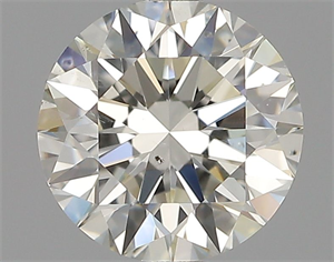 Picture of Natural Diamond 0.70 Carats, Round with Very Good Cut, K Color, SI2 Clarity and Certified by GIA