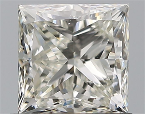 Foto Diamante Natural 1.01 quilates, Princesa , Color K, claridad SI1 y certificado GIA de