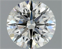 Natural Diamond 0.75 Carats, Round with Excellent Cut, J Color, VS2 Clarity and Certified by GIA