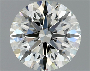 Picture of Natural Diamond 0.75 Carats, Round with Excellent Cut, J Color, VS2 Clarity and Certified by GIA