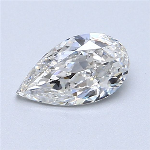 Picture of Natural Diamond 0.72 Carats, Pear with  Cut, H Color, SI1 Clarity and Certified by GIA