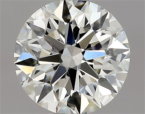 Picture of Natural Diamond 0.71 Carats, Round with Excellent Cut, H Color, VS2 Clarity and Certified by GIA