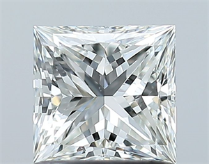 Picture of Natural Diamond 1.01 Carats, Princess with  Cut, H Color, VS1 Clarity and Certified by GIA