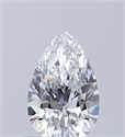 Diamante Natural 0.52 quilates, De pera , Color D, claridad VVS1 y certificado GIA